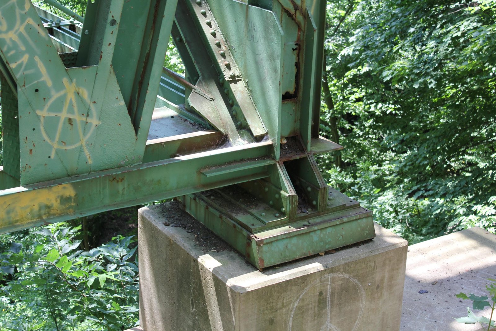 Footing, north tower